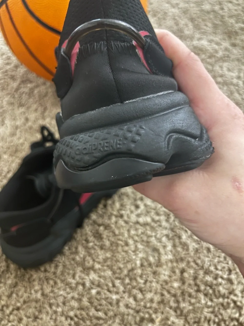 adidas Black Athletic Sneakers with Pink Accents - Picture 4 of 5